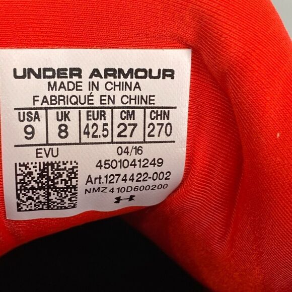 Under Armour Mens Clutchfit Drive 3 1274422-002 Black Running Shoes Size 9 - Picture 5 of 6